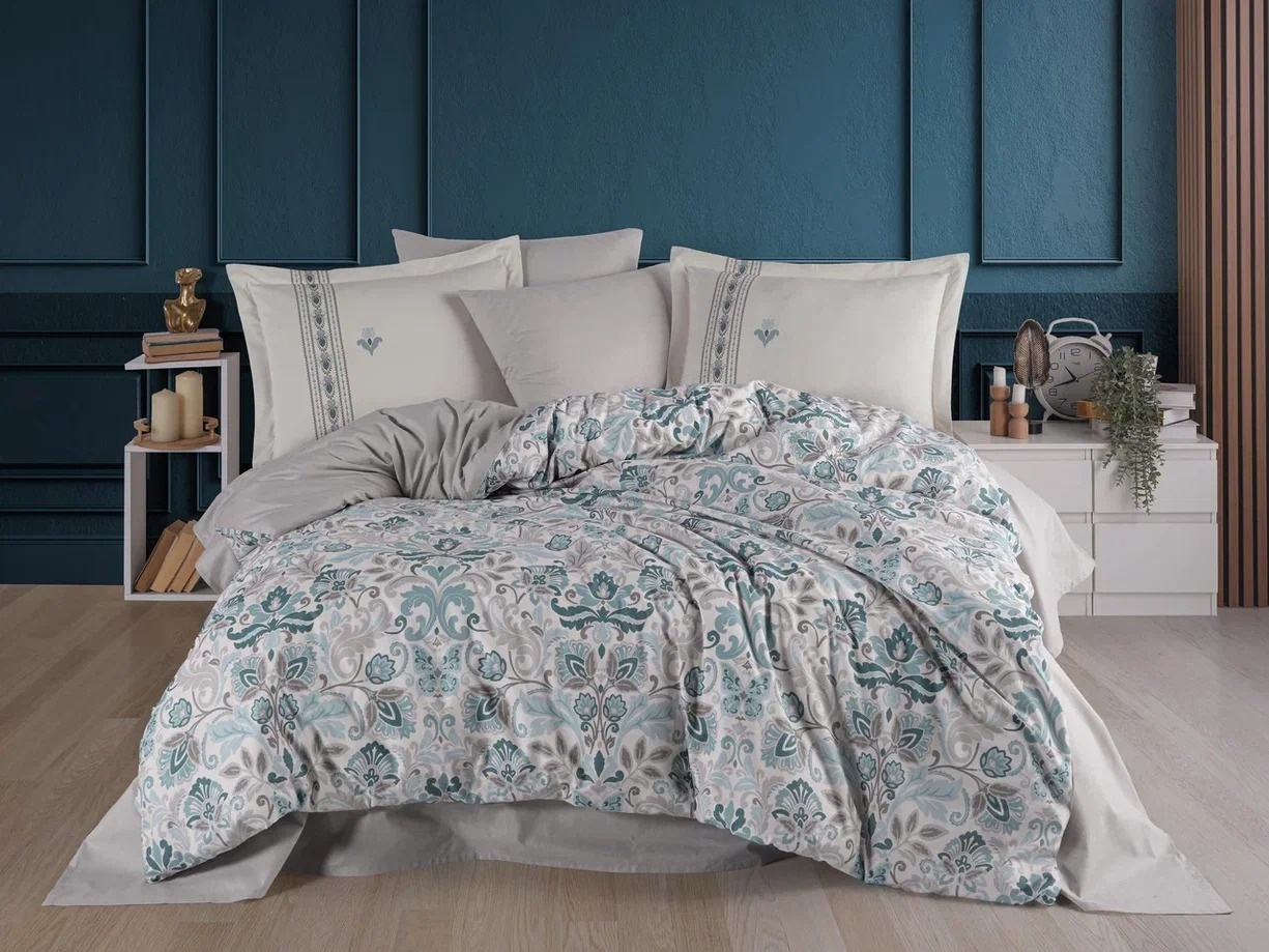 Lenjerie Anabel Turquoise (Bumbac 100% Poplin)