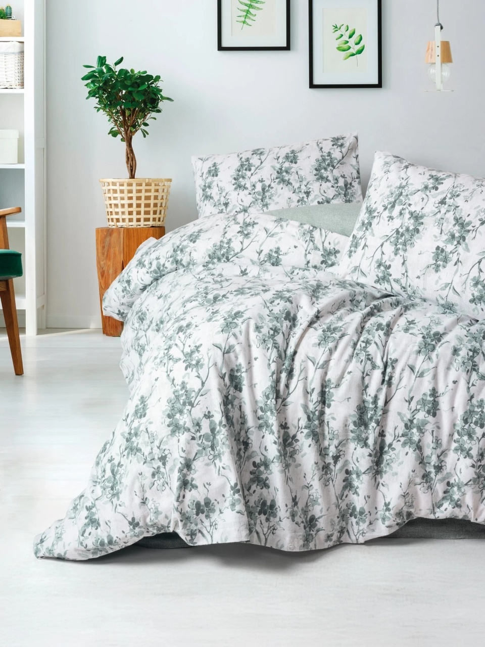 Lenjerie Casey Petrol (Bumbac 100% Flanel)