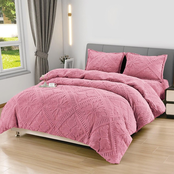 Lenjerie cocolino cu elastic 180x200 Sigma V20 Roz (Cocolino)