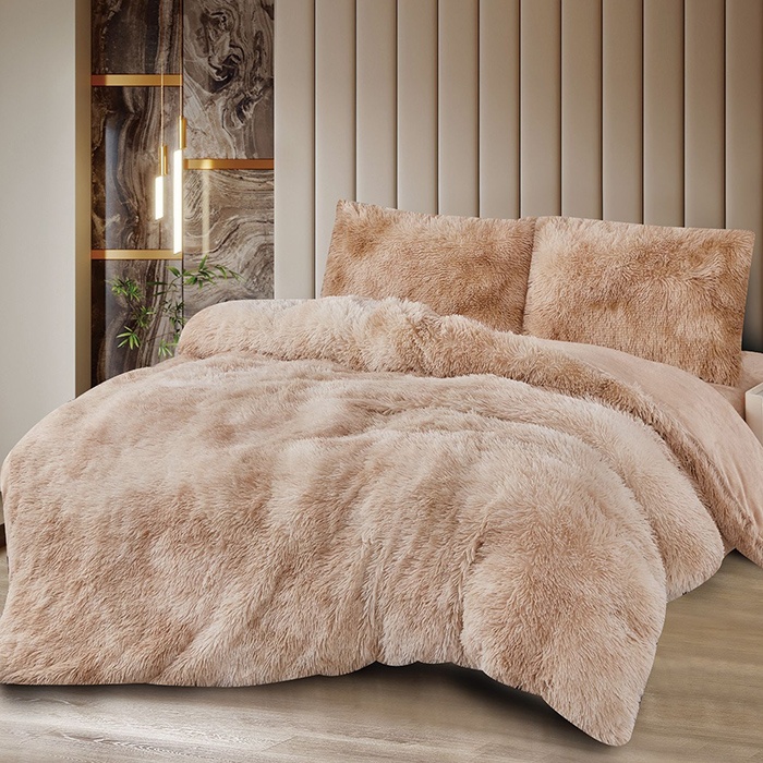 Lenjerie Cocolino Fluffy V22 cu elastic 180x200, 4 Piese (Cocolino)