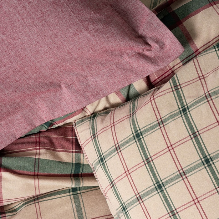 Lenjerie Jamil Bordo (Bumbac 100% Flanel)