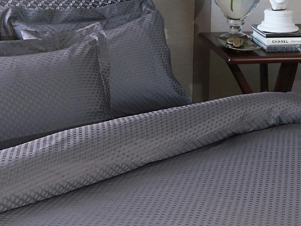 Lenjerie King Size Art Antracit (Bumbac Egiptean) - 2 | YEO