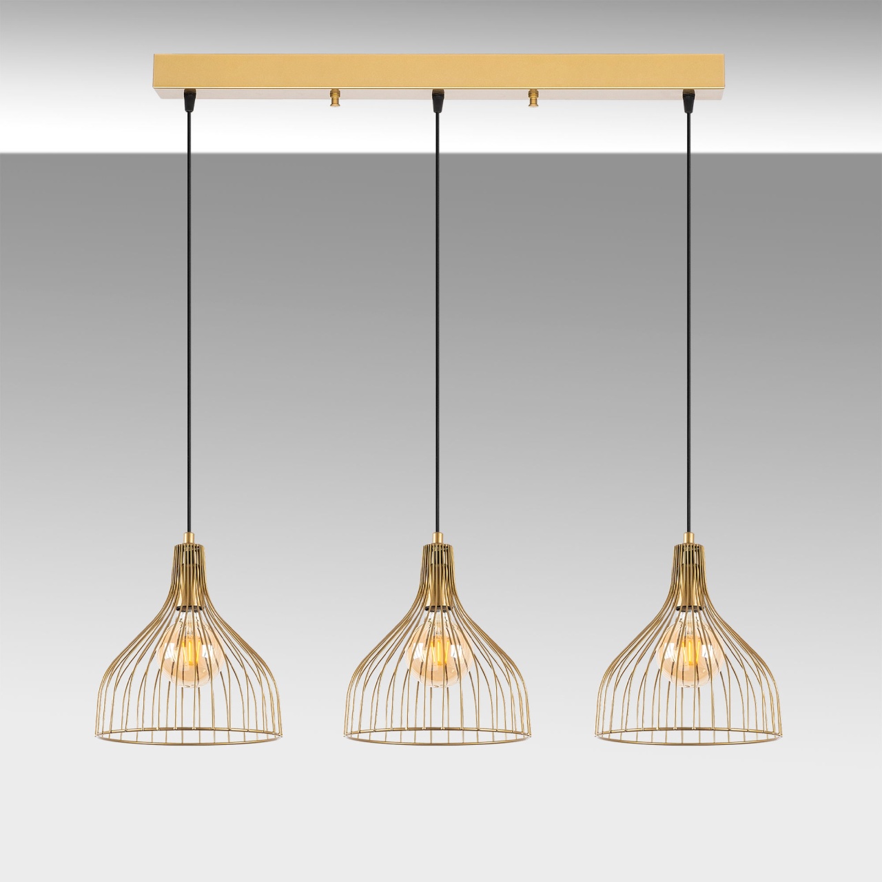 Lustra Cafu Auriu 94x25x121 cm - 2 | YEO