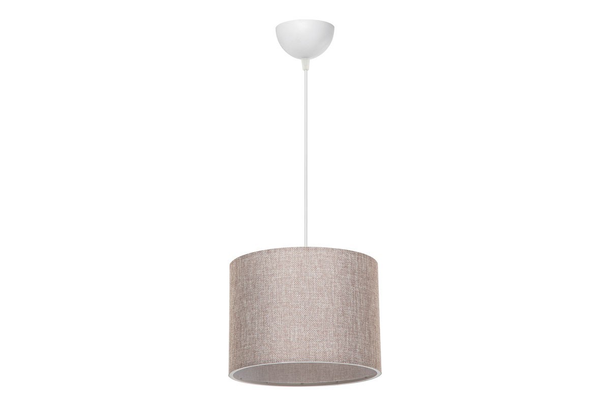 Lustra cu o singura lumina PWL-1115, E27 alb-bej natural, 22x60cm