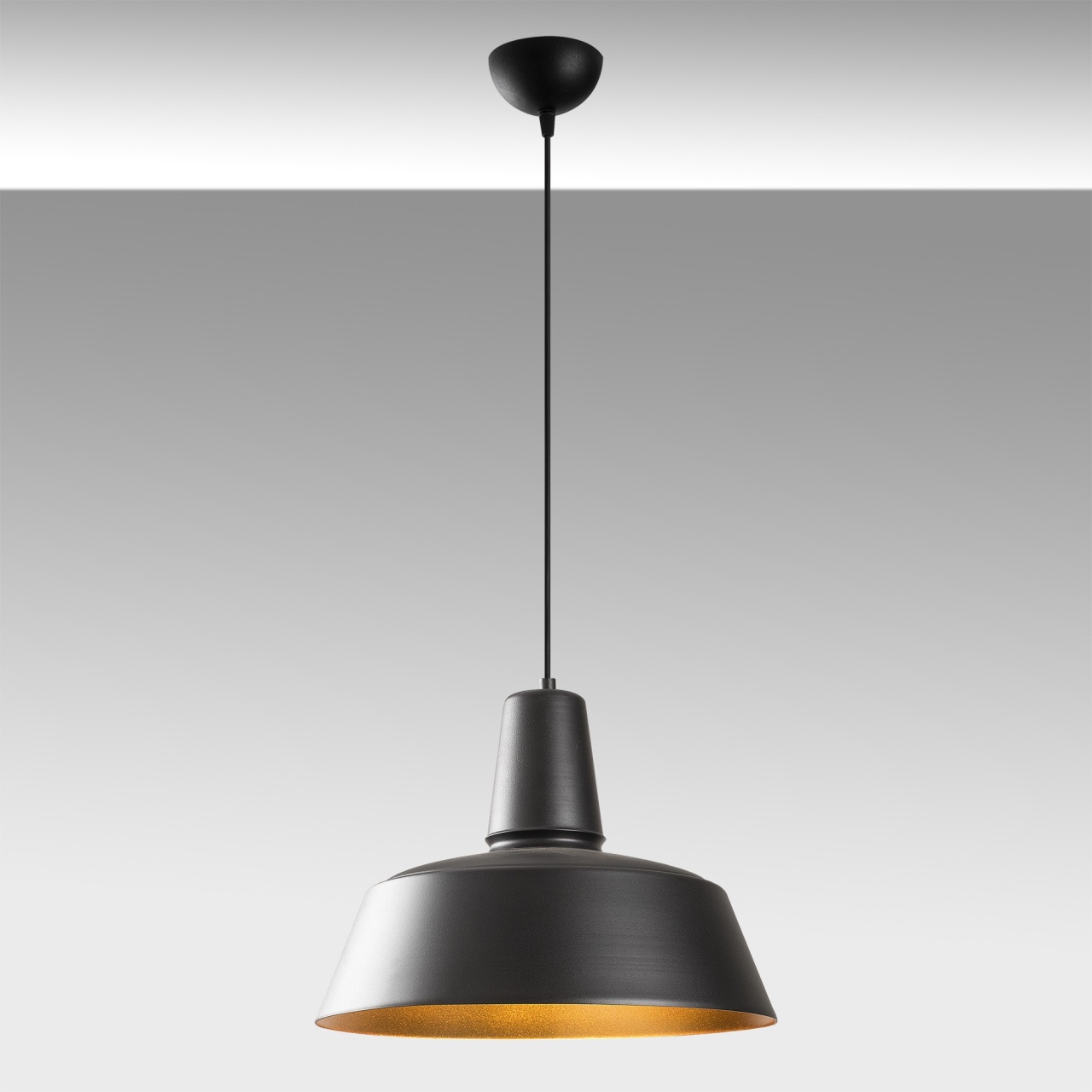 Lustra Saglam Negru 40x40x127 cm - 3 | YEO