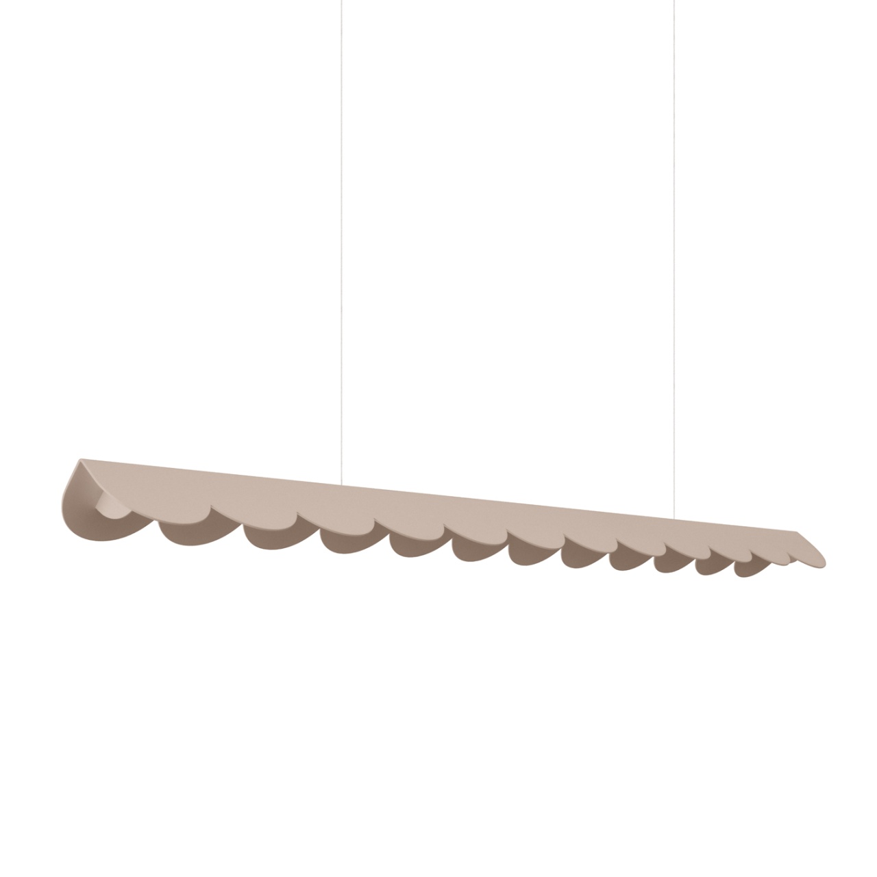 Lustra suspendata LED Biscuit Taupe 3000K 131x13x200 cm