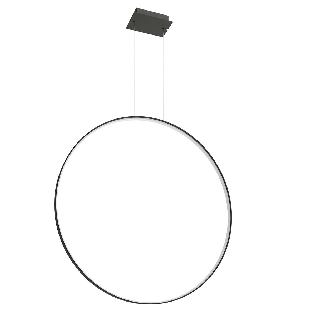 Lustra suspendata LED Rio Negru 4000K 110x16x150 cm