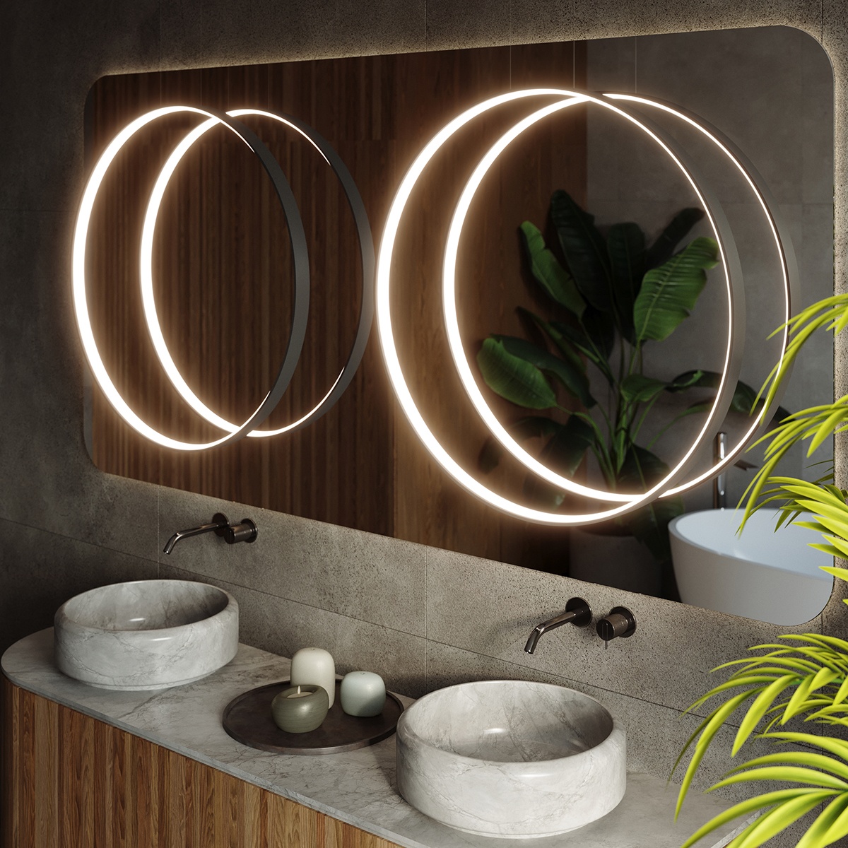 Lustra suspendata LED Rio Negru 4000K 78x16x150 cm