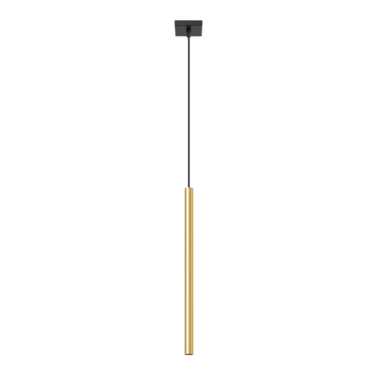Lustra suspendata Pastelo Auriu lucios 8x8x118 cm