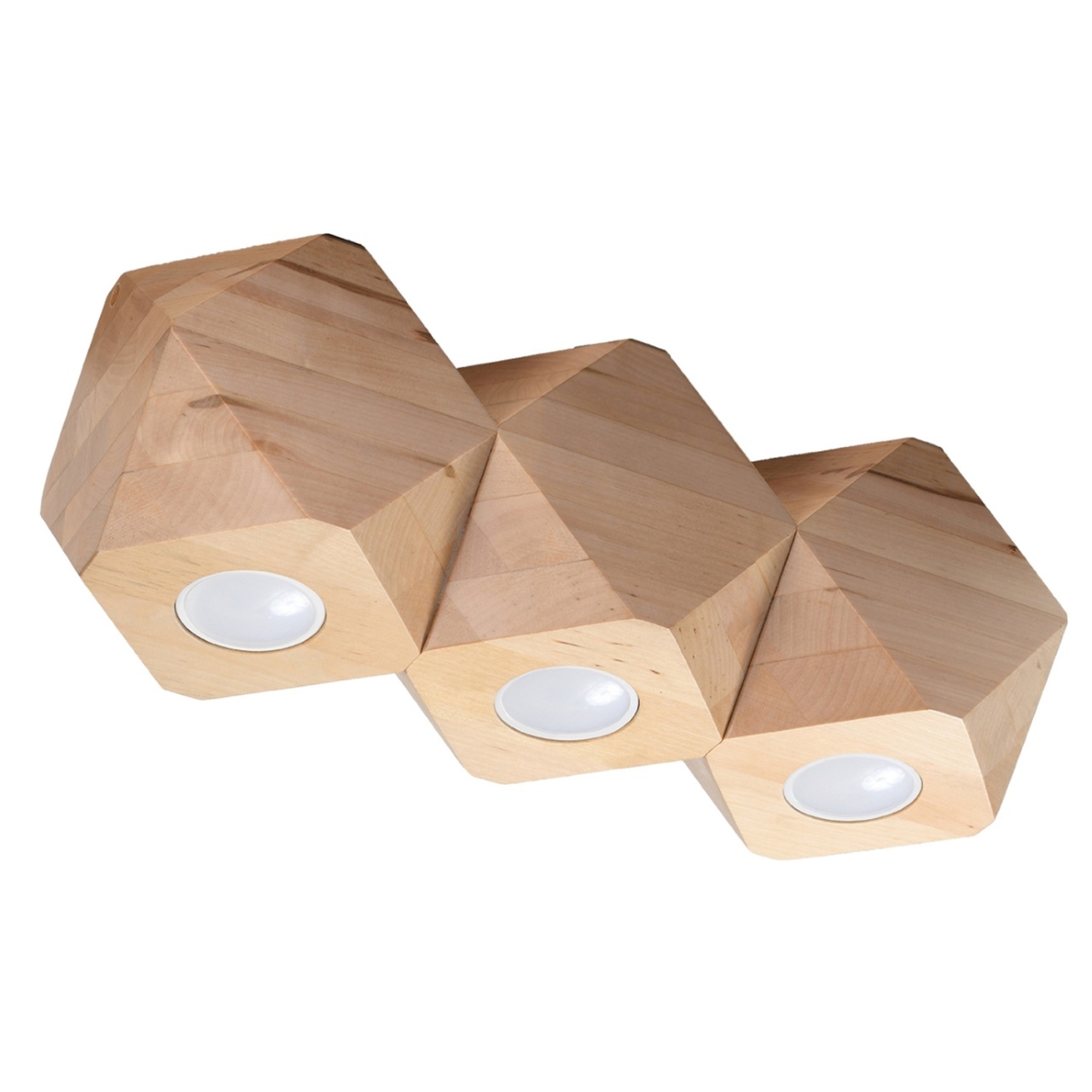 Lustra Woody din lemn, Natural 36x12x12 cm