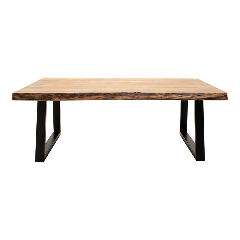 Masa de cafea Miles Boho, Pako World, Lemn de salcam, Grosime 3.7 cm, Natural, 115x60x45 cm - 1 | YEO
