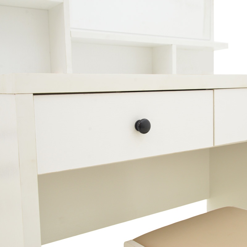 Masa de machiaj Cenzo Crem 80x40x155 cm - 4 | YEO