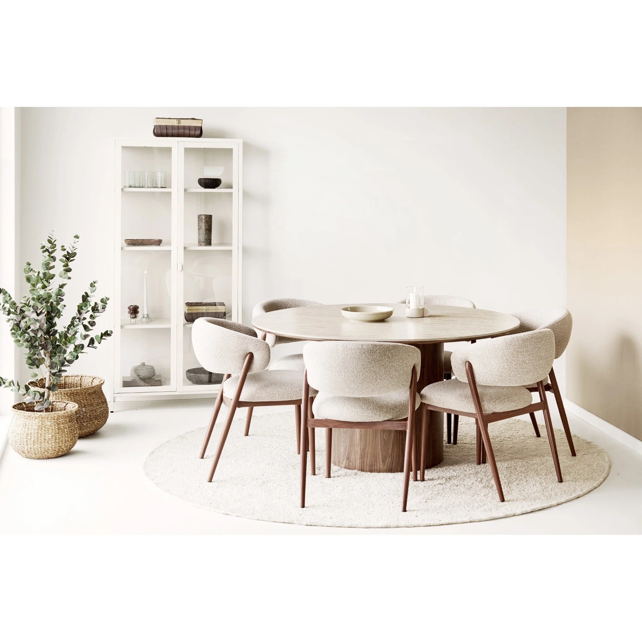 Masa dining Delphi, Maro, 140x140x76 cm - Imagine 3