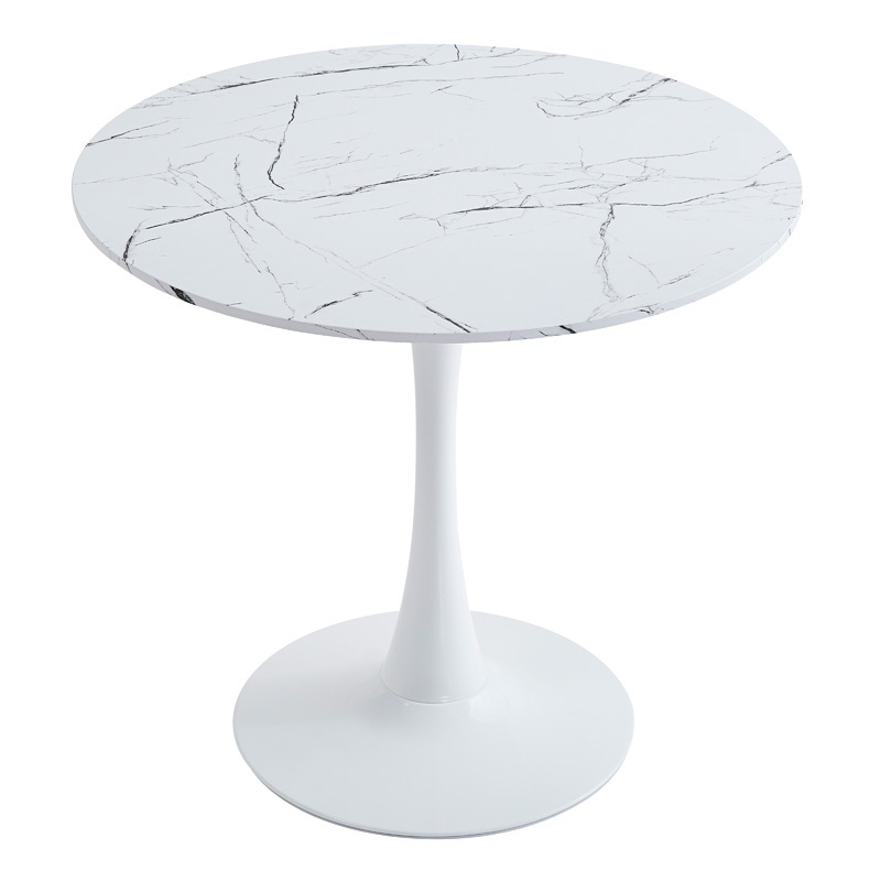 Masa, piatra sinterizata, Balou, Pako, Alb 90x90x73 cm - 2