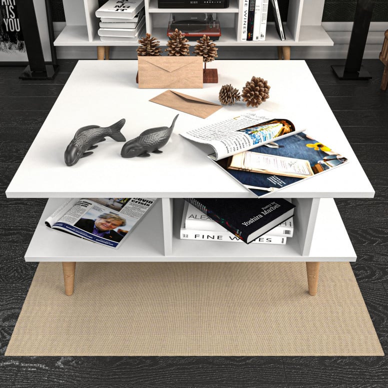 Masuta de Cafea Akya Coffee Table - Alb - 3 | YEO