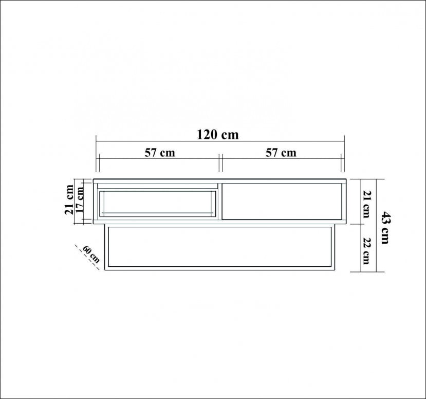 Masuta de Cafea Dale Walnut-Negru - 5 | YEO