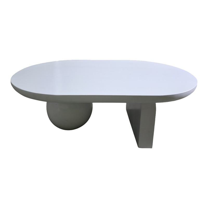 Masuta de cafea Kane boho Alb 110x72x38 cm - 2 | YEO