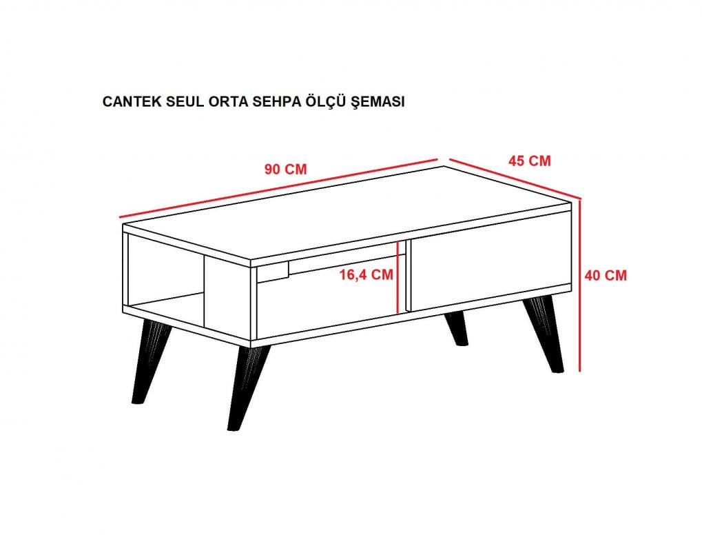 Masuta de Cafea Seul - Sapphire, Alb - 4 | YEO