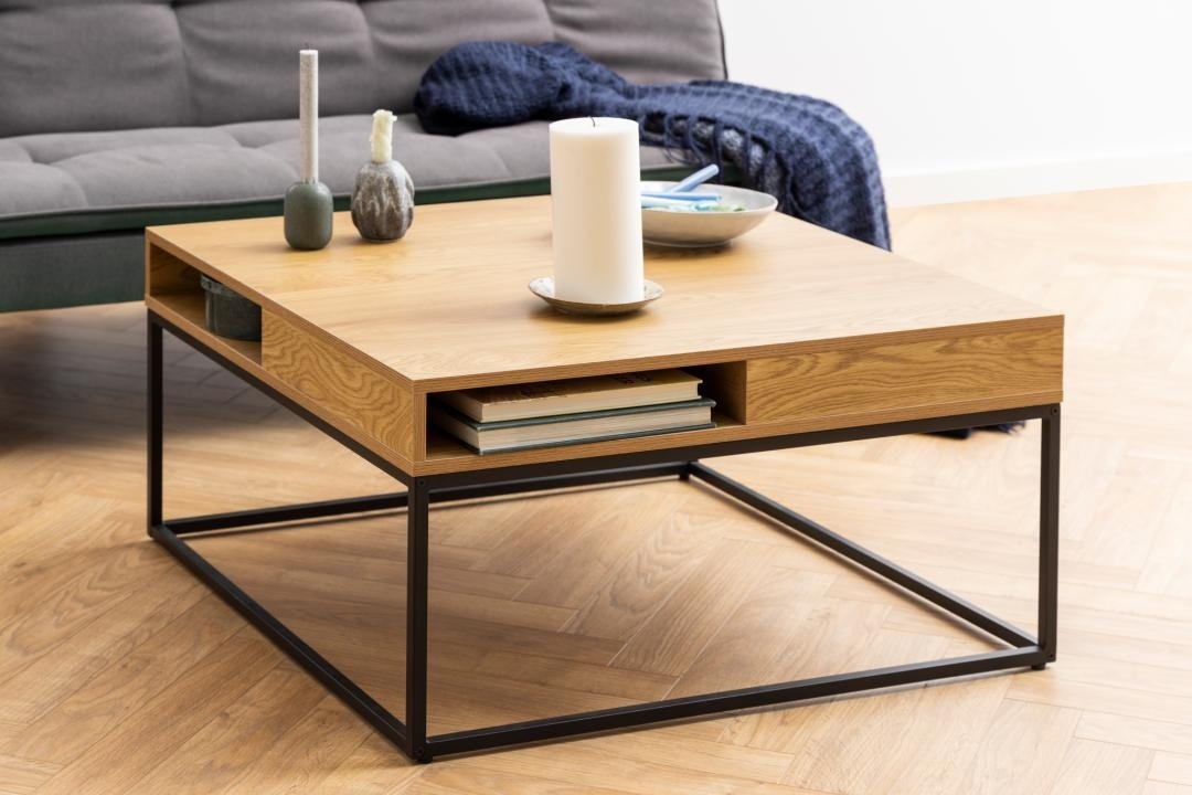 Masuta de cafea Willford, Natural, 40x80x80 cm - Imagine 2