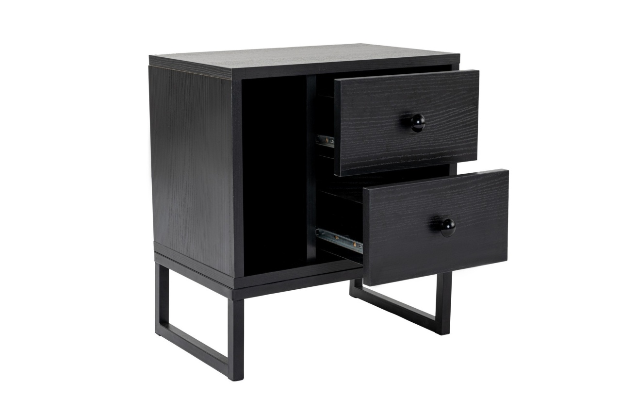 Noptiera Glimmer Negru - 6 | YEO