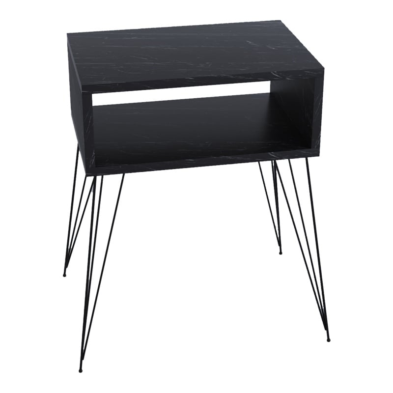 Noptiera Naida Pako World Negru 45x30x59 cm - 2 | YEO