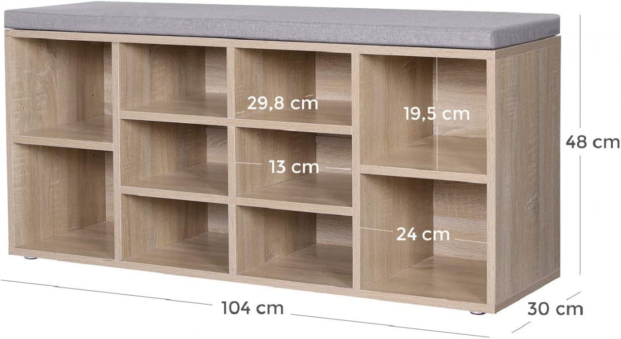 Pantofar Vasagle, Oak, LHS10NL, 104 x 30 x 48 cm - 1 | YEO