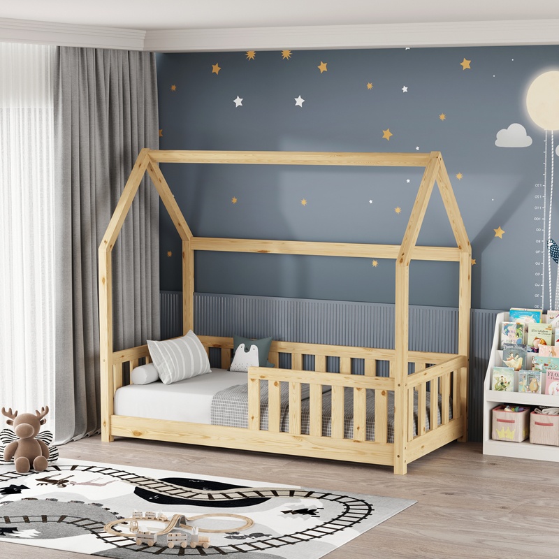 Pat pentru copii Bambie, Pako World, Natural, 70x140 cm - 1 | YEO