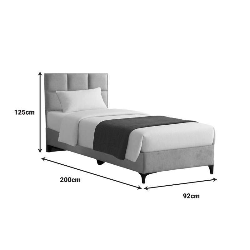 Pat textil Melei, Pako World, Gri, 90x200 cm - 3 | YEO