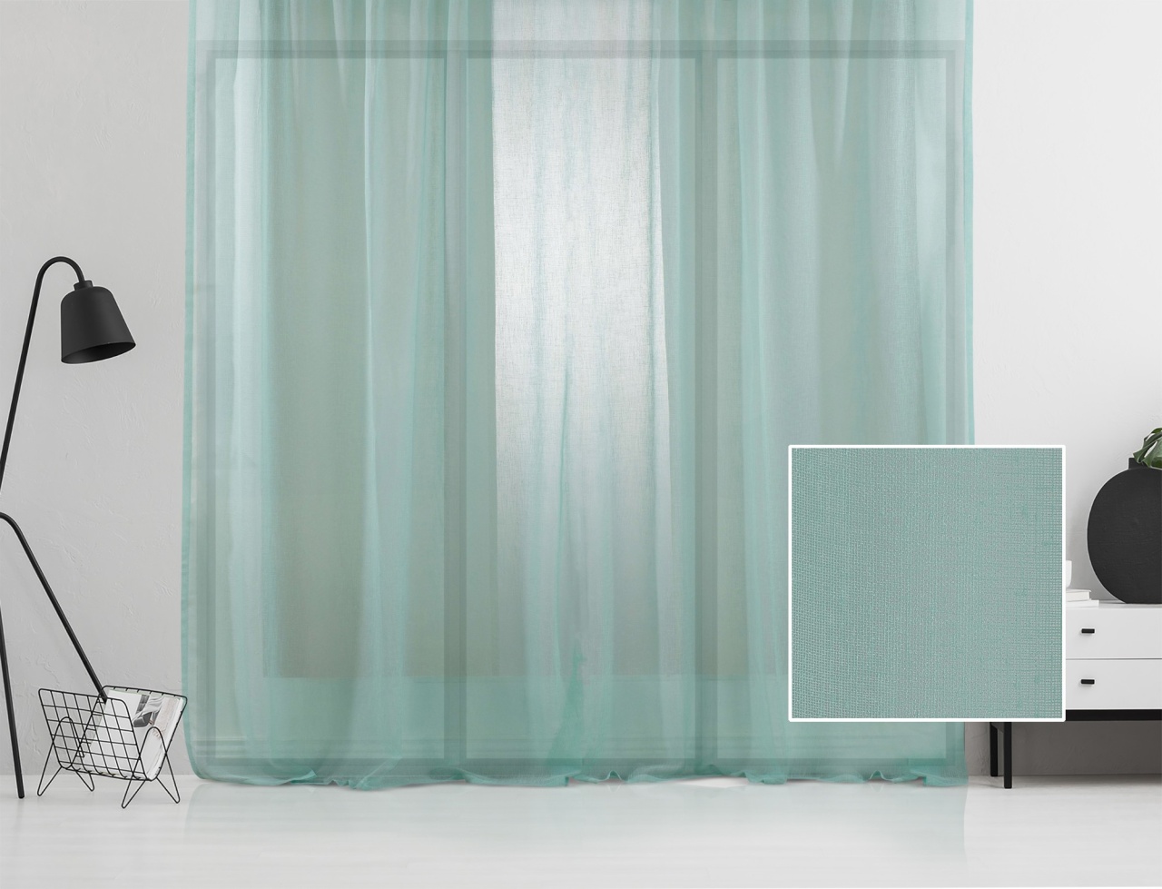 Perdea AS-10305 Verde menta 140x350 cm - 2 | YEO