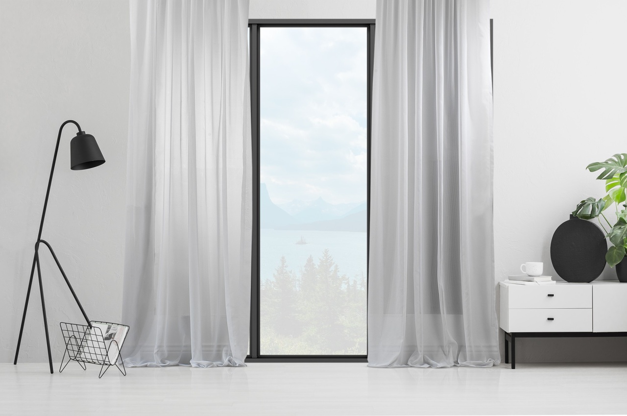 Perdea AS-70045 Alb 140x350 cm