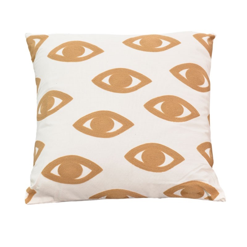 Pernuta decorativa Eyes Boho Pako World Natural 60x60x2.5 cm