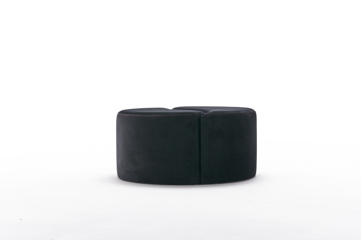 Pouf Alis, Antracit Roz - 3 | YEO