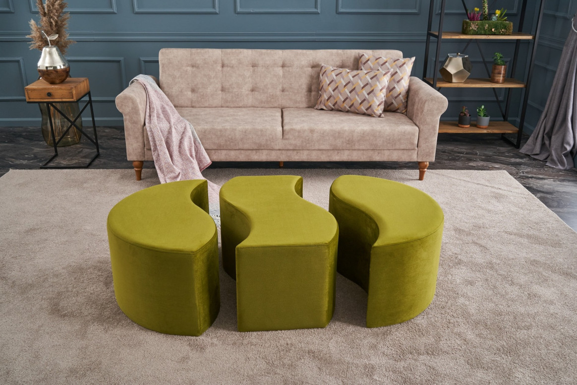 Pouf Alya, Verde - 2 | YEO