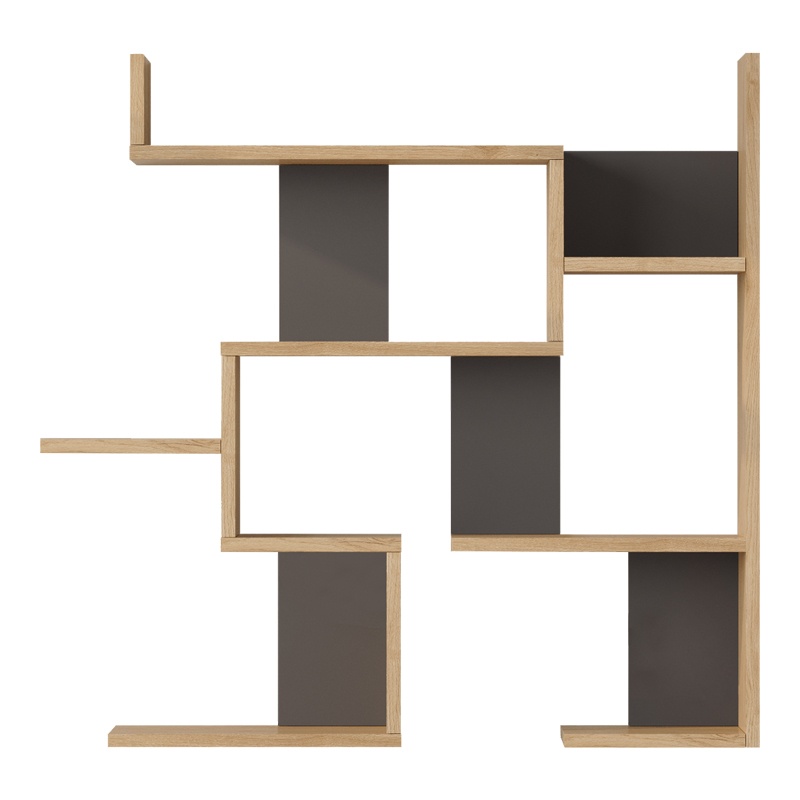 Raft de perete, Maze, Antracit, 14.5x93.3x90 cm
