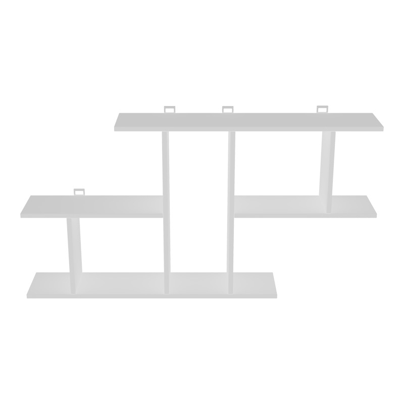 Raft de perete Vertoura, Pako World, Alb, 116x18x60 cm - 2 | YEO