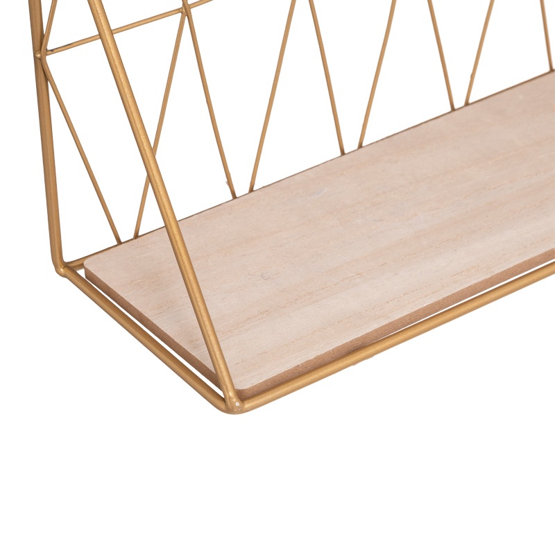 Raft perete Anneza Auriu 48x12x20 cm