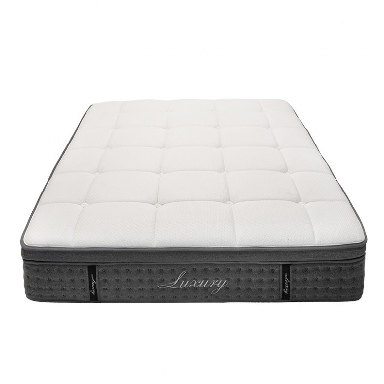 Saltea Luxury 5 zone arcuri buzunar+gel spuma cu memorie+latex 34-36cm 150x200cm