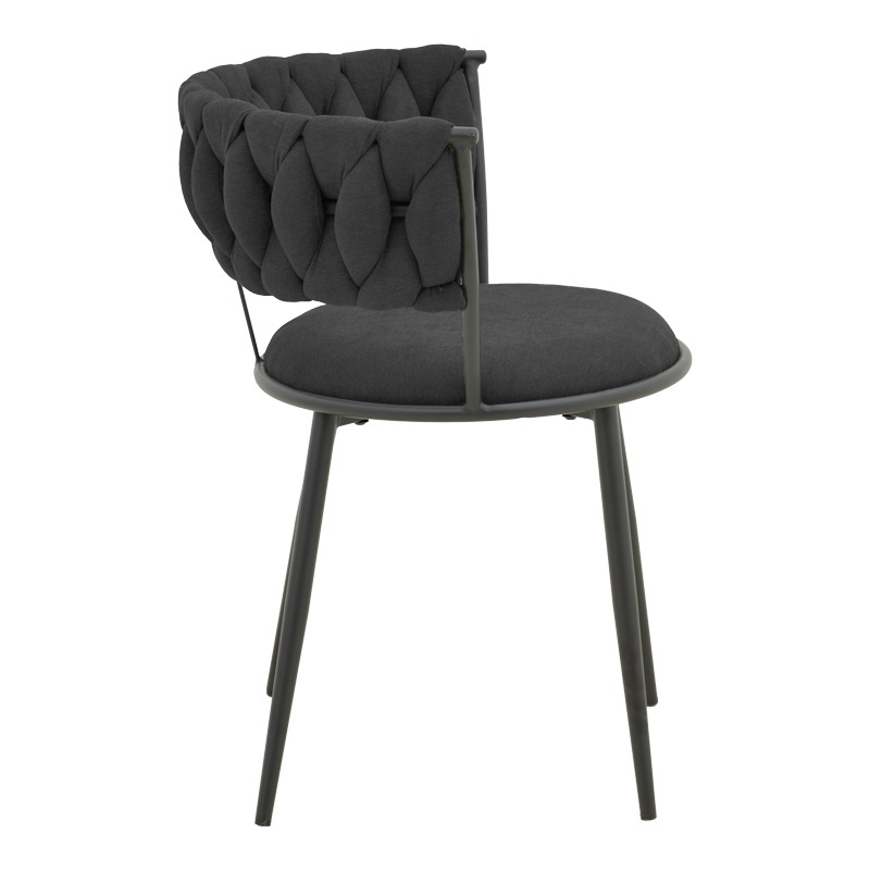 Scaun cu brate Alkia I Negru 57x58.5x72 cm - 2 | YEO