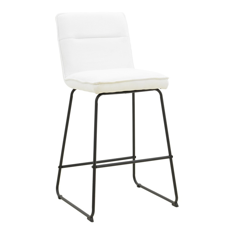 Scaun de bar Essential Alb 53x64.5x107 cm