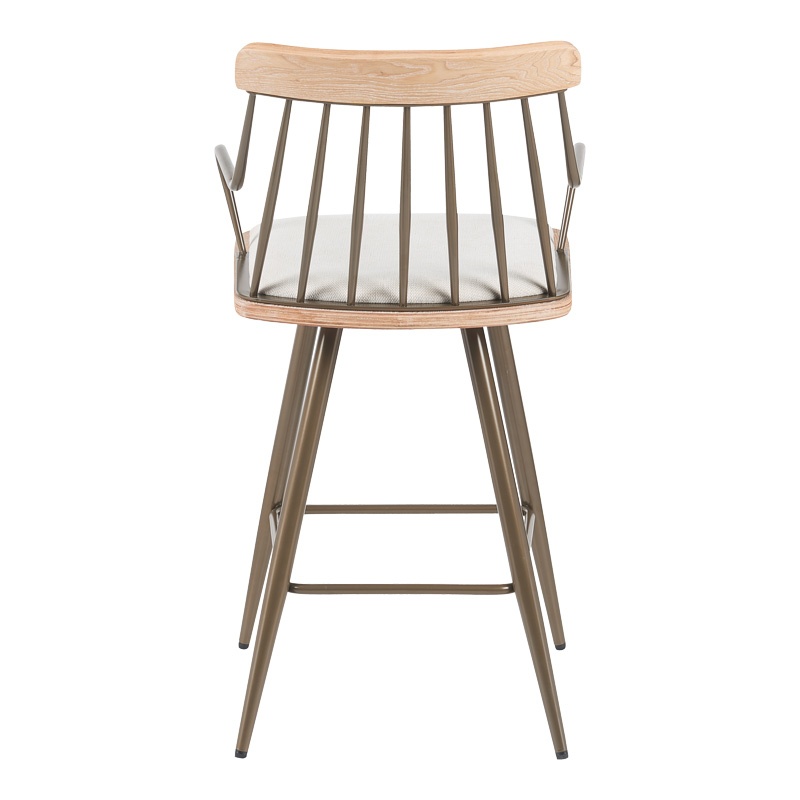 Scaun de bar Posse Bej 48x54x92.5 cm - 4 | YEO