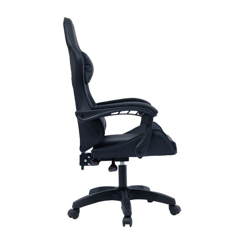 Scaun de gaming William piele ecologica negru - 2 | YEO