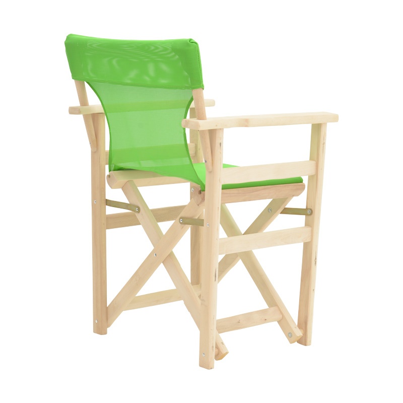 Scaun de regizor Kompa, Pako World, Lemn masiv vopsit, Textil, Verde - 1 | YEO
