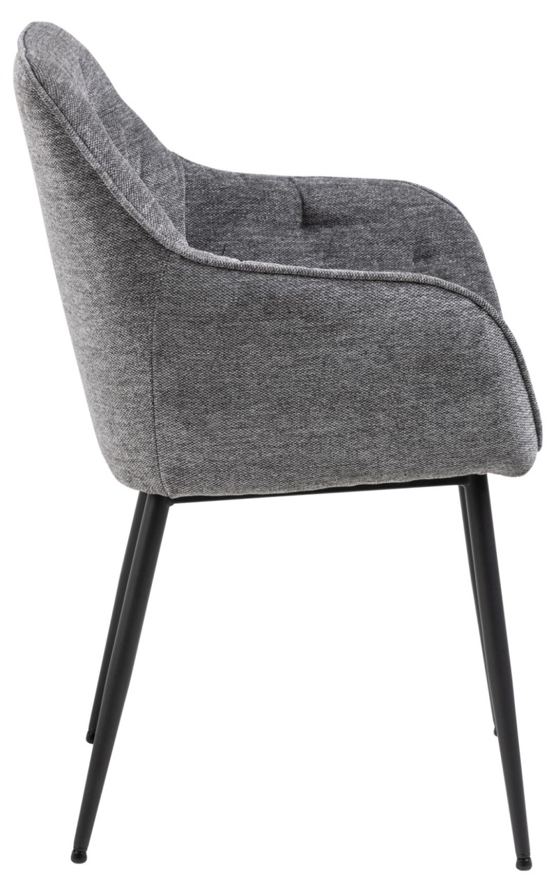 Scaun dining Brooke V3, Gri, 83x58x55 cm - Imagine 5