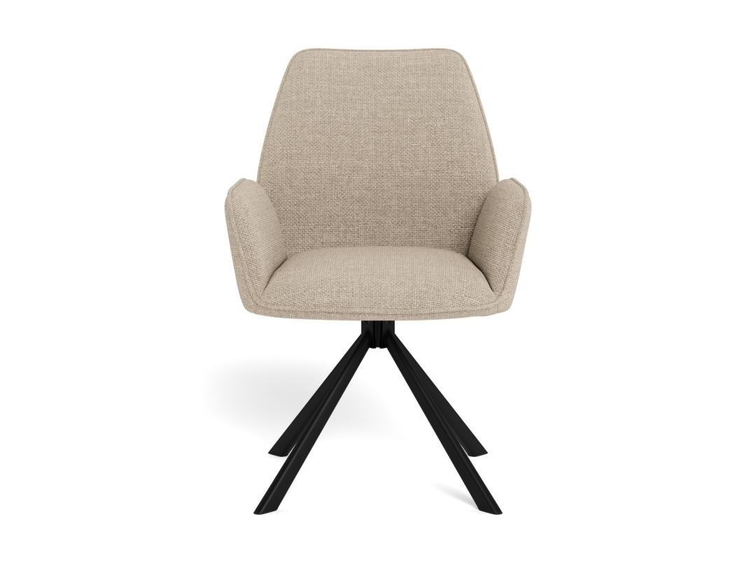 Scaun dining Glenda, Bej, 88.5x61x63 cm - Imagine 4