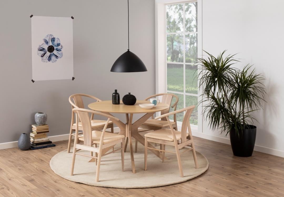 Scaun dining Janik, Alb, 83x54x54 cm - Imagine 2