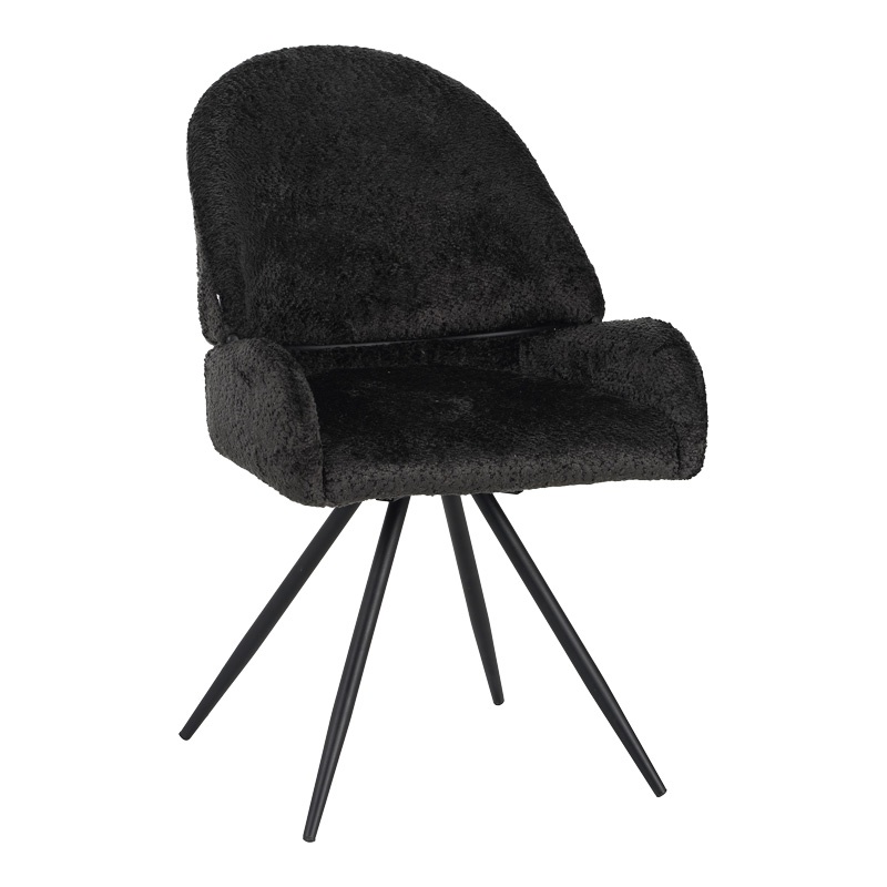 Scaun Morea, Pako World, Negru, 55x63x89 cm