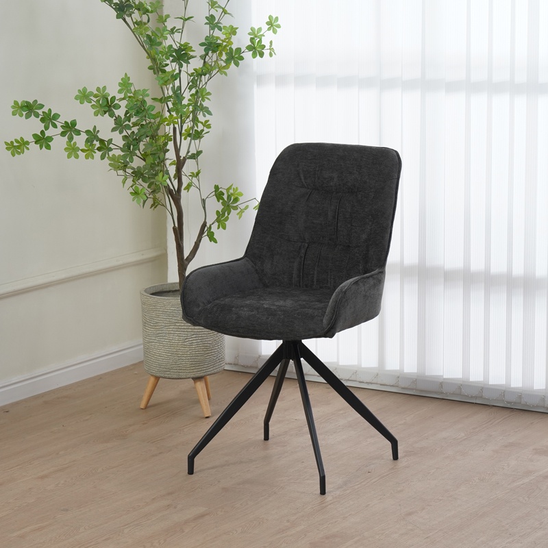 Scaun rotativ Kadeira, Pako World, Gri inchis, 57x51x89 cm - 1 | YEO