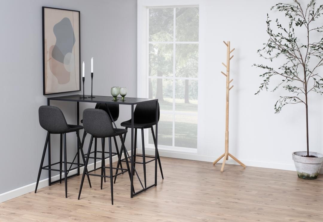 Set 2 piese Scaune de bar Wilma V2, Gri, 101x46.6x51 cm