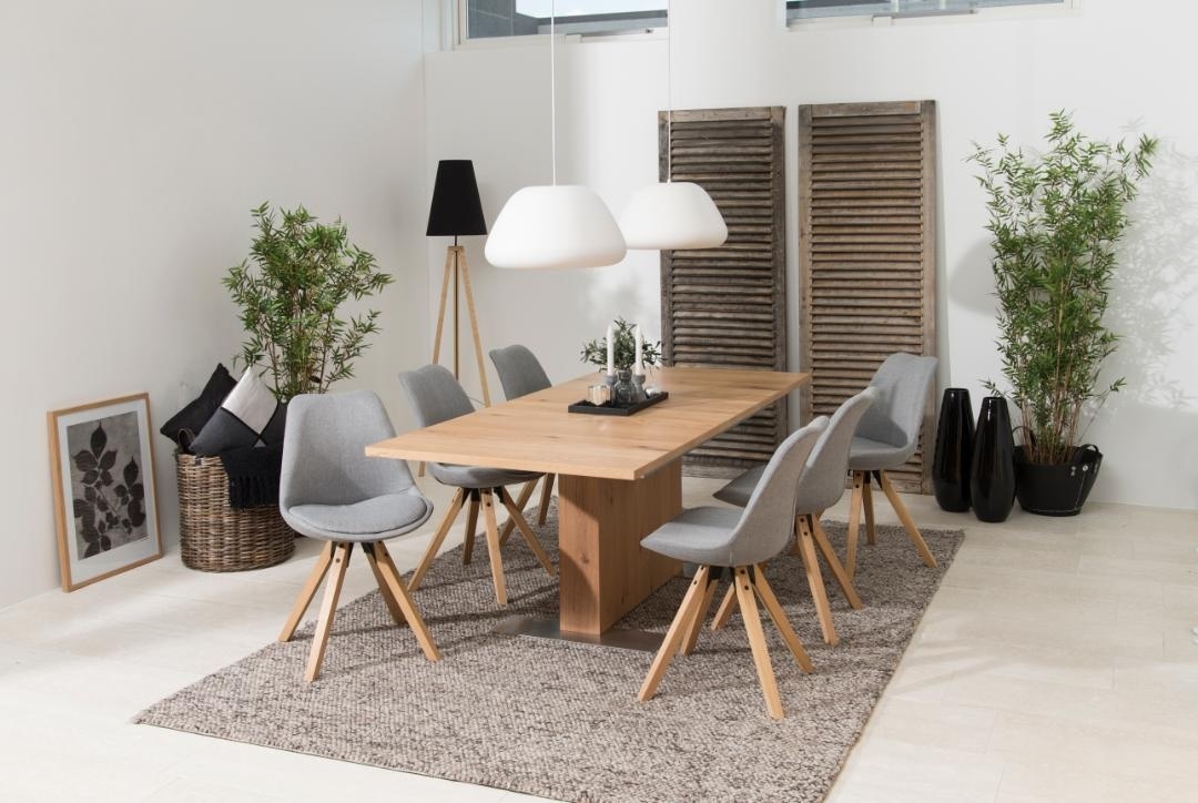 Set 2 piese Scaune dining Dima V1, Gri, 85x48.5x55 cm