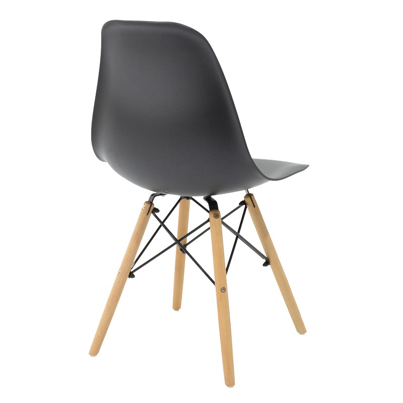 Set dining Natali-Julita, Pako World, 3 piese, Negru-Natural, 80x80x76 cm - 2 | YEO